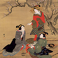 Image of "Allusion to the Three Heroes in the Peach Garden (detaile), By Teisai Hokuba, Edo period, 19th century"
