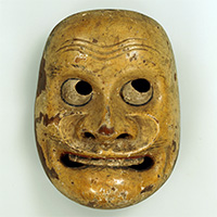 Image of "Kyogen Mask, Kentoku type, Edo period, 17th century"