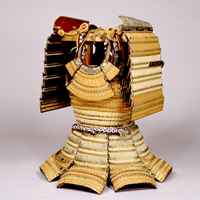 Image of "Haramaki Type Armor, With red and white lacing and gold plates, Azuchi-Momoyama period, 16th century (Important Art Object)"