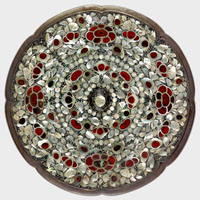 Image of "Eight-lobed bronze mirror decorated on the back with mother-of-pearl inlay, No. 13., China, Tang Dynasty, 8th century (The Shosoin Treasure, On exhibit from November 6 to November 24, 2019)"