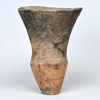 Image of "Deep Pot, Found at Orimoto Shell Mound, Kanagawa, Jōmon period, 4,000&ndash;3,000 BC (Gift of Ms. Noguchi Kane)"