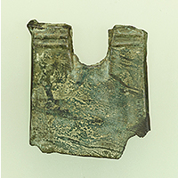 Image of "Tip of Bronze Spade Blade, Found in Fukuoka City, Yayoi period, 1st–3rd century (Gift of Mr. Nakahara Tasaburo)"