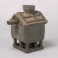 Image of "House-Shaped Vessel, Three Kingdoms period (Silla), 5th–6th century 	(Important Art Object)"