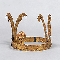 Image of "Crown, Attributed provenance: Gyeongsangnam-do, Korea, Three Kingdoms period (Gaya), 5th century (Important Art Object)"
