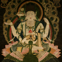 Image of "The Peacock Wisdom King (detail), Heian period, 12th century (National Treasure)"