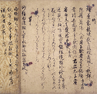 Image of "Illustrated Diary of Lady Murasaki (detail), Kamakura period, 13th century (Important Cultural Property)"