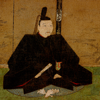 Image of "중요문화재　(전) 아시카가 요시마사 초상（부분）　전 도사 미쓰노부 필　15세기"