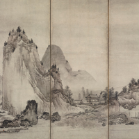 Image of "Landscape (detail), By Unkoku Tōgan, Azuchi-Momoyama period–Edo period, 16th–17th century (Important Cultural Property)"