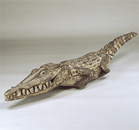 Image of "Crocodile, Northeastern region of New Guinea, Melanesia, Second half of 19th-early 20th century (Gift of Mr. Fujikawa Seijiro)"