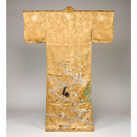 Image of "린즈바탕 사계 경작풍경무늬 고소데(소맷부리가 좁은 기모노) 19세기"