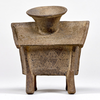 Image of "House-shaped Vessel, Found at Daidōji Tumulus, Wakayama, Kofun period, 5th century"