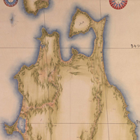 Image of "Map of Japan: Tōhoku Region (detail)By Inō Tadataka, Edo period, 19th century (Important Cultural Property)"