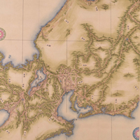 Image of "Map of Japan (Medium-sized map): Chūbu and Kinki Regions (detail)By Inō Tadataka, Edo period, 19th century (Important Cultural Property)"