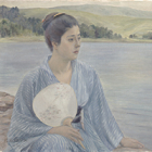 Image of "重要文化财　湖畔（局部）1897年"