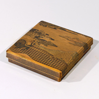 『重要文化財　御所車蒔絵硯箱江戸時代・17世紀』の画像