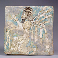 Image of "Glazed Tiles, Iron Age, 8th-7th century BC"