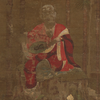 Image of " The Sixth of the Sixteen Arhats (detail), Heian period, 11th century (National Treasure)"