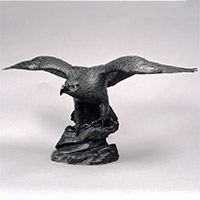 Image of "Eagle, By Suzuki Chōkichi, Meiji era, 1892 (Important Cultural Property, Gift of Japan Delegate Office for World's Columbian Exposition, Chicago)"
