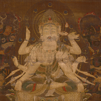 Image of "Juntei Kannon, the Pure Bodhisattva of Compassion (detail), Heian period, 12th century (Important Cultural Property, Gift of Mr. Tanaka Shinbi)"