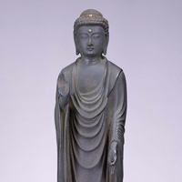 『阿弥陀如来立像（善光寺式三尊像中尊）（部分）鎌倉時代・文永2年(1265)』の画像