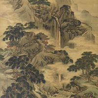 Image of "Waterfall at Lushan (detail), By Yuan Yao, China, Qing dynasty, 1741 (Gift of Mr. Eda Yuji)"