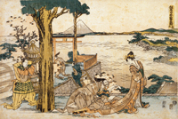 『假名手本忠臣蔵・初段　葛飾北斎筆　江戸時代・文化3年(1806)』の画像