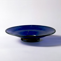 Image of "Glass Dish, Found at Niizawa Senzuka No. 126 Tumulus, Nara, Kofun period, 5th century (Important Cultural Property)"