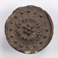 Image of "Roof Tile with a Double-Petaled Lotus FlowerFound at Tōdai-ji Temple, Nara, Nara period, 8th century"