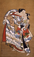 Image of "Courtesan and Attendant, By Kaigetsudo Ando, Edo period, 18th century"