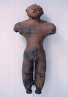 Image of "Clay Figurine from Chobonaino Site, Hokkaido, Jomon period, B.C.1400 - B.C.1100 (National Treasure, Hakodate City, Hokkaido)"