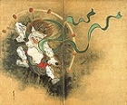 Image of "Wind and Thunder Gods, by Ogata Korin, Edo period, 18th century (detail)"