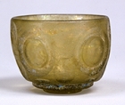 『二重円形切子碗　イラン出土　ササン朝・6世紀　個人蔵』の画像