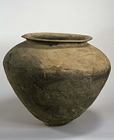 Image of "Jar with Natural Glaze, From Kadoke Sutra Mound, Sakuragawa-shi, Ibaraki, Heian period, 12th century (Lent by Ibaraki Prefectural Museum of History, Ibaraki)"