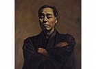 Image of "Portrait of Fukuzawa Yukichi (detail), by Matsumura Kikumaro, Keio University, Tokyo"