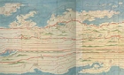 Image of "Map of Sea and Land Routes in Japan (detail), Edo period, dated 1806 (Important Cultural Property)"