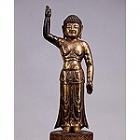 Image of "Standing Buddha at Birth,Nara period, 8th centuryNational TreasureTodaiji temple, Nara"