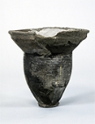 Image of "Large Jar, Earthenware, Excavated from Yoyama shell mound, Yoyama-machi, Choshi-shi, Chiba, Jomon period, 2000-1000 B.C Before conservation"