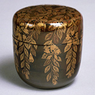 Image of "Tea Caddy, Drooping-cherry design in maki-e lacquer, Edo period, 17th century (Gift of Mr. Hirota Matsushige)"