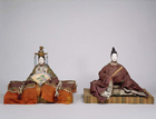 Image of "Hina Dolls, Kokin-bina type, Edo period, 19th century (Gift of Ms. Yamamoto Yoneko)"