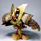 Image of "Sujikabuto Style Helmet With purple lacing in gradation, Edo period, 18th century (Gift of Mr. Matsudaira Naoaki)"