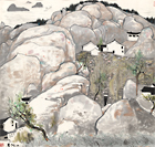 Image of "Mount Putuo, Wu Guanzhong, 1980, National Art Museum of China"