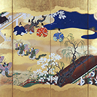 Image of "Scenes from the Tale of Genji, Kocho ("Butterflies") Chapter (detail), By Kano Seisen'in (Osanobu), Edo period, 19th century "