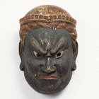 Image of "Gyodo Mask: Tamonten, Formerly preserved at Amano-sha, Mount Koya, Kamakura period, 14th century"