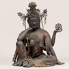 Image of "Seated Nyoirinkannon Bosatsu (Cakravarti-cintamani), Kamakura period, 13th century"