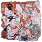 Image of "Musicians, Gaochang Uighur period, 10th - 11th century (Otani collection)"