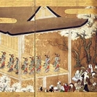 Image of "Kabuki theater (detail), Artist unknown, Edo period, 17th century (Important Cultural Property, Lent by the Agency for Cultural Affairs)"