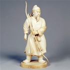 Image of "Fujiwara no Kamatari, By Shimamura Shunmei, Dated 1892 (Gift of Japan Delegate Office for World's Columbian Exposition)"