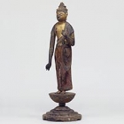 Image of "Standing Bodhisattva, Heian period, 12th century (Gift of Mr. Momose Osamu and Mrs. Momose Fumiko)"