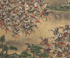 Image of "Struggles of Genji and Heike Clans (detail), Edo period, 17th century (Lent by Osterreichisches Museum fur angewandte Kunst, Wien)"