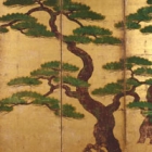 Image of "Pine Trees (detail), Muromachi period，16th century (Important Cultural Property)"